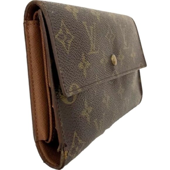 629151AK (Z1) Louis Vuitton Wallet Long Porte Tresor International Brown Monogra - Picture 4 of 8